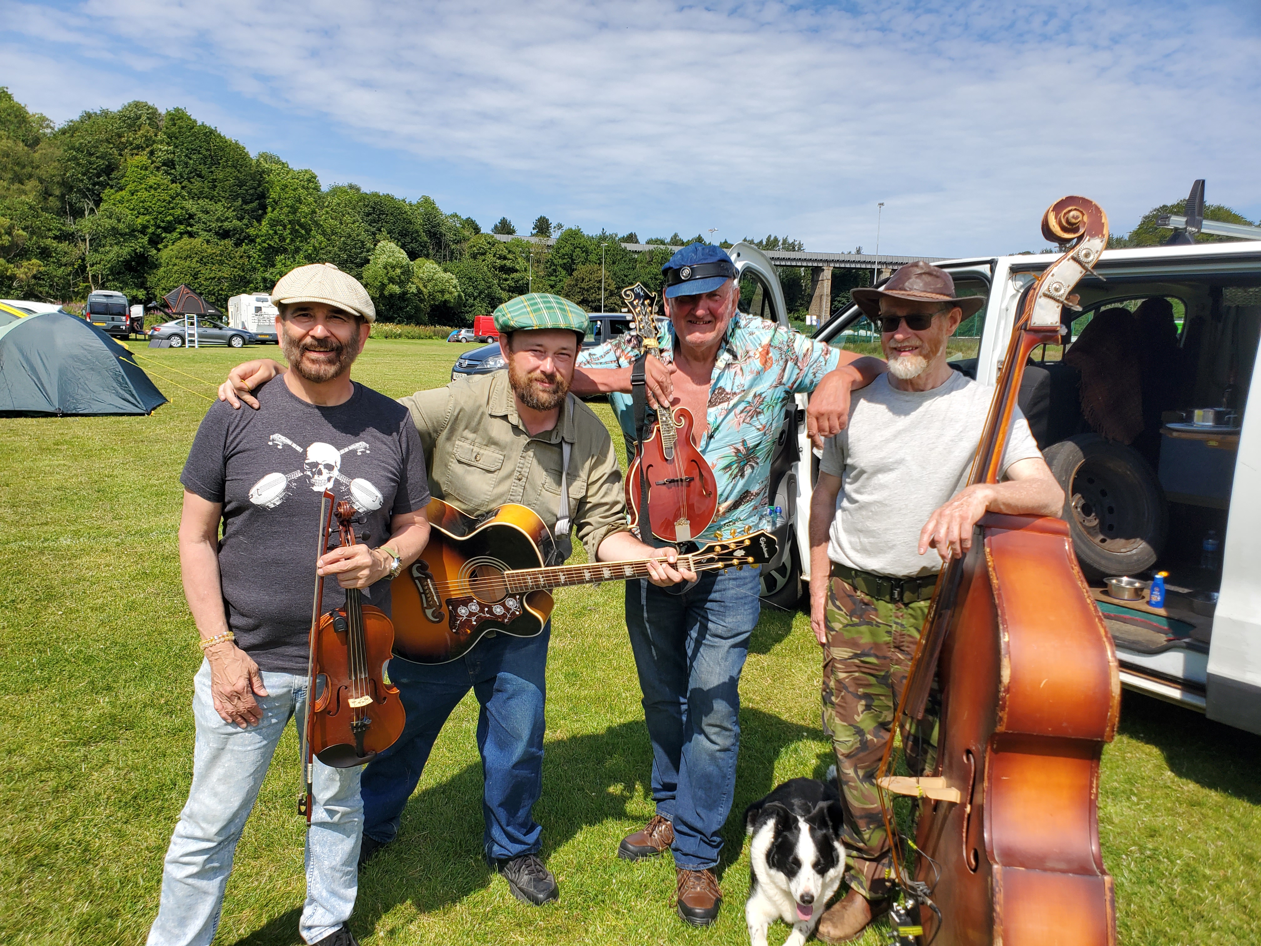 The lads at Stonehaven Folk Festival in Scotland